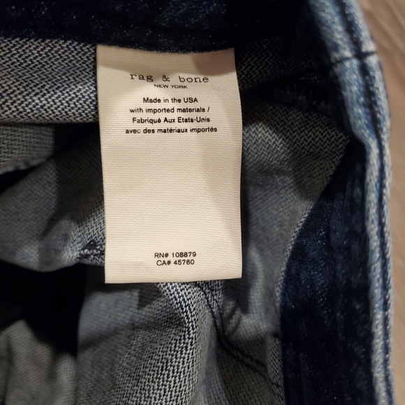 RAG & BONE Racer Denim Mini Skirt - Picture 5 of 5